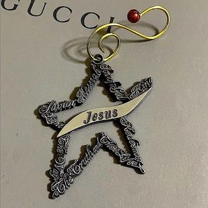 🖤Star with Jesus Christ💕 name on decor